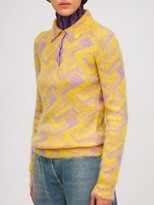Thumbnail for your product : Prada Mohair Blend Knit Polo Sweater