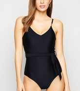 Thumbnail for your product : New Look High Shine Belted Swimsuit