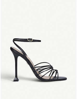 carvela black strappy heels
