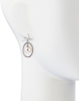 Thumbnail for your product : Majorica 10mm Pearl-Drop Silver Oval Earrings