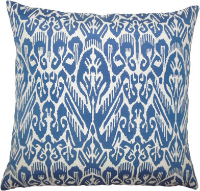 The Pillow Collection Jyotika Ash/Barley/Indigo Cotton Blend Sham