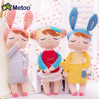 Me Too Cute Metoo Angela Rabbit Dolls Cartoon Animal Design Stuffed Babies Plush Doll for Kids Birthday / Christmas Gift Children Toy