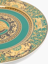 Thumbnail for your product : Versace Baroque-print Porcelain Service Plate - Gold Multi