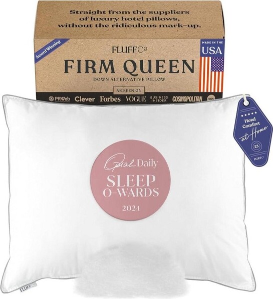 FluffCoDownAlternativePillow-StandardSoft-White