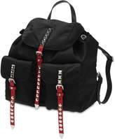 Thumbnail for your product : Prada Nylon Backpack W/ Studded Straps