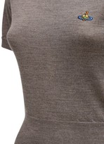 Thumbnail for your product : Vivienne Westwood Logo Embroidery Knit Wool Top