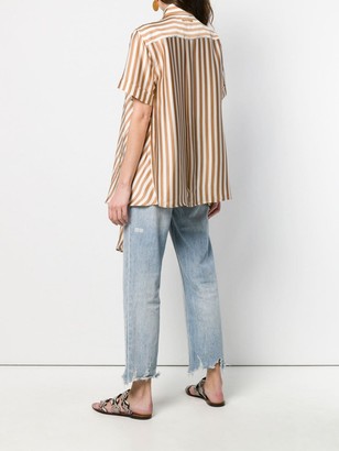 Jean Paul Gaultier Pre Owned Striped Oversized Shirt