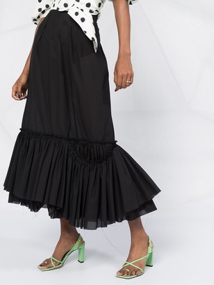 Marni Ruffle Midi Skirt