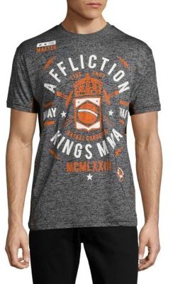 Affliction Cotton-Blend Printed Tee