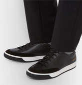 Thumbnail for your product : Common Projects Tennis Pro Suede-Trimmed Leather Sneakers