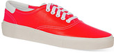 Thumbnail for your product : Saint Laurent Neon orange canvas sneakers