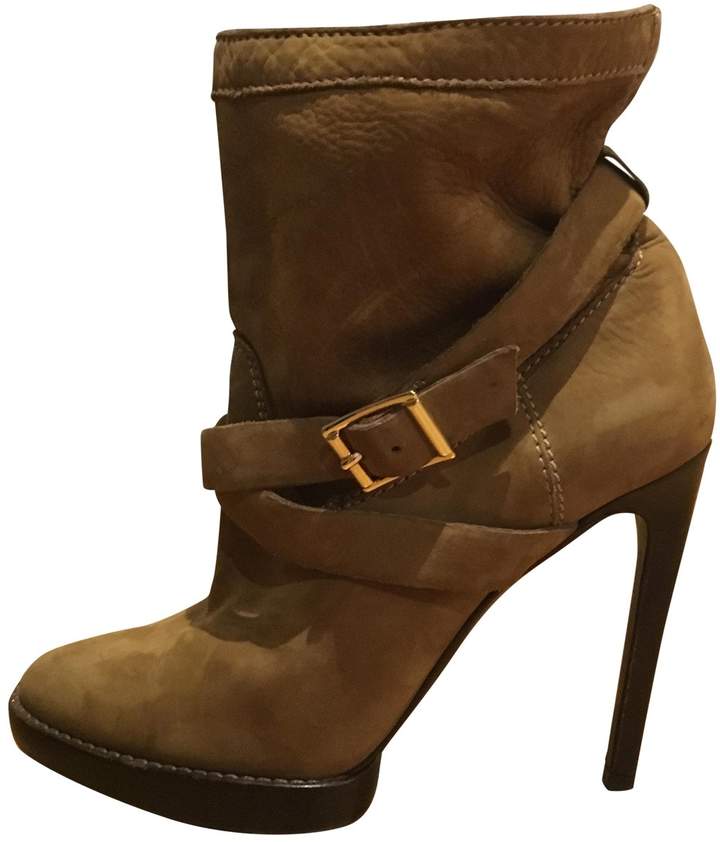 burberry suede ankle boots