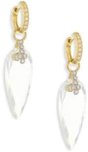 Jude Frances Provence Champagne Diamond & White Topaz Teardrop Earring Charms