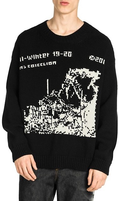 off white ruined factory sweater