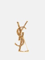 Thumbnail for your product : Saint Laurent Opyum Monogram Brooch