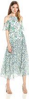 Thumbnail for your product : Donna Morgan D5237M Floral Halter A-line Dress