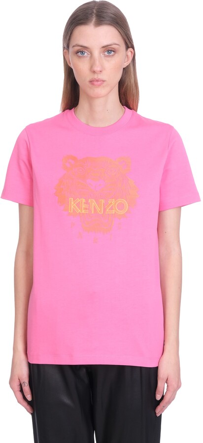Kenzo T-shirt In Rose-pink Cotton - ShopStyle
