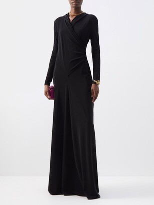 Tom Ford Draped Jersey Hooded Gown - ShopStyle Evening Dresses