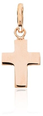 Gigi Clozeau 18kt Rose Gold Solid Cross Charm