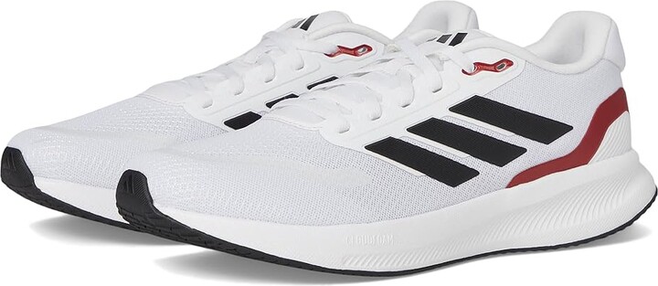 adidas Running Run Falcon 5 Men's Running Shoes White/Black/Better Scarlet : 9 D - Medium, Textile
