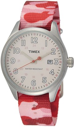 Timex Womens Analogue Quartz Watch with Nylon Strap T2N350CP
