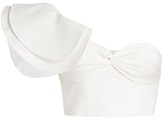 Thumbnail for your product : AMUR Miray One-Shoulder Ruffled Crop Top