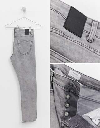 ONLY & SONS slim jeans in acid wash grey