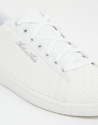 Le Coq Sportif Arthur Ashe Woven White Sneakers