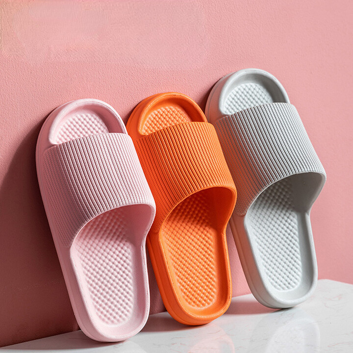 KSJXMY Thick Platform Bathroom Home Slippers Women Fashion Soft Sole EVA Indoor Slides Woman Sandals 2024 Summer Non-slip Flip Flops