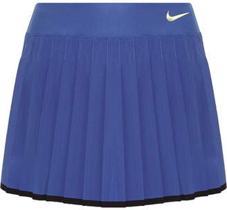 Nike Victory Pleated Dri-fit Stretch Tennis Skirt - Blue