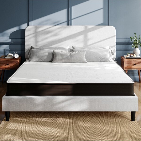 Flash Furniture FlashFurnitureDream8InchHybridMattressKingSizeHighDensityFoamandInnerspringMattressinaBoxCertiPur-USCertifiedFoam