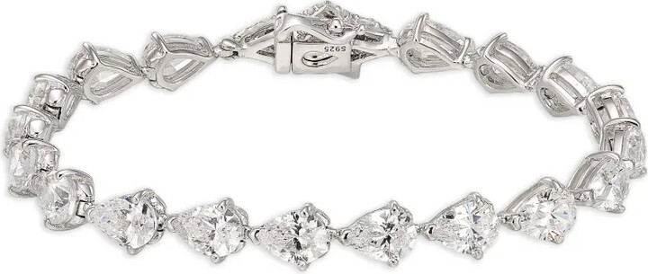 Anabela Chan rhodium vermeil Diamond Nova Eternity bracelet