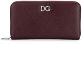 Thumbnail for your product : Dolce & Gabbana Continental crystal logo wallet