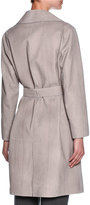 Thumbnail for your product : Giorgio Armani Sueded-Python Belted Trenchcoat, Beige
