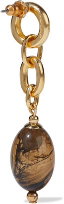 Ben-Amun 24-karat Gold-plated Stone Earrings