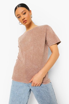 boohoo Acid Wash Cotton Oversized T Shirt