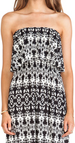 Thumbnail for your product : T-Bags 2073 T-Bags LosAngeles Strapless Tiered Maxi Dress