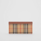 Thumbnail for your product : Burberry Vintage Check and Leather Continental Wallet