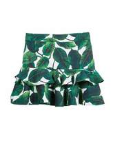 Thumbnail for your product : Milly Minis Banana Leaf Ruffle Tiered Mini Skirt, Size 8-14