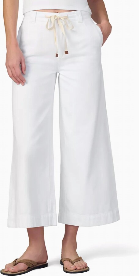 Joe's Jeans Addison Wide Leg Pant In White
