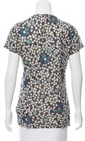 Thumbnail for your product : Burberry Printed Short Sleeve Top