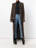 Thumbnail for your product : Balmain long tweed coat