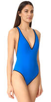Thumbnail for your product : Diane von Furstenberg Deep V One Piece