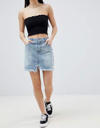 Missguided Petite Raw Hem Mini Skirt