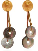 Thumbnail for your product : Vanda Jacintho - Wizard Paua-shell Drop Earrings - Multi