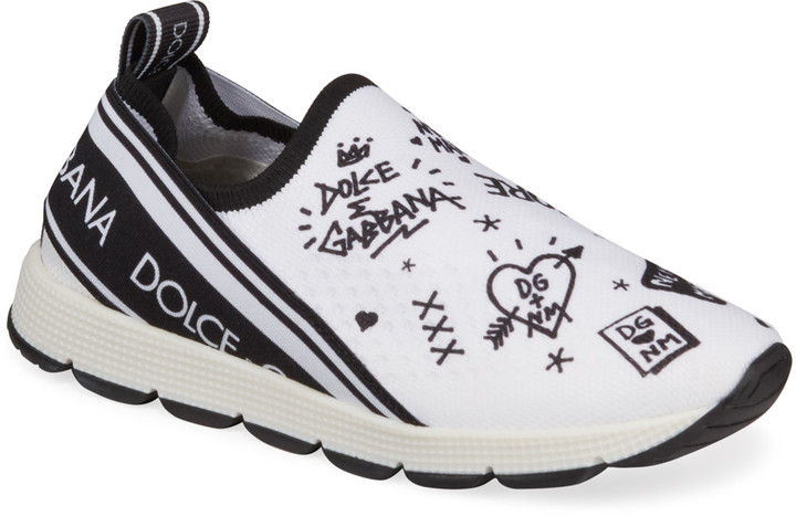 white dolce and gabbana shoes