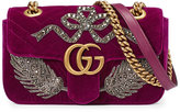 Gucci - Mini sac GG Marmont en velours avec broderies