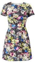 Thumbnail for your product : New Look Blue Crepe Floral Print T-Shirt Dress