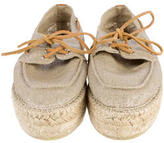 Thumbnail for your product : Tory Burch Raffia Flatform Boat Shoes