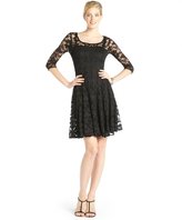 Thumbnail for your product : Hayden black stretch lace fit and flare dress
